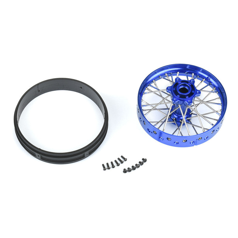 Pro-Line Racing 283700T1 1:4 Blue/Blue Pro-Spec Aluminum V2 Bead Rear Wheel