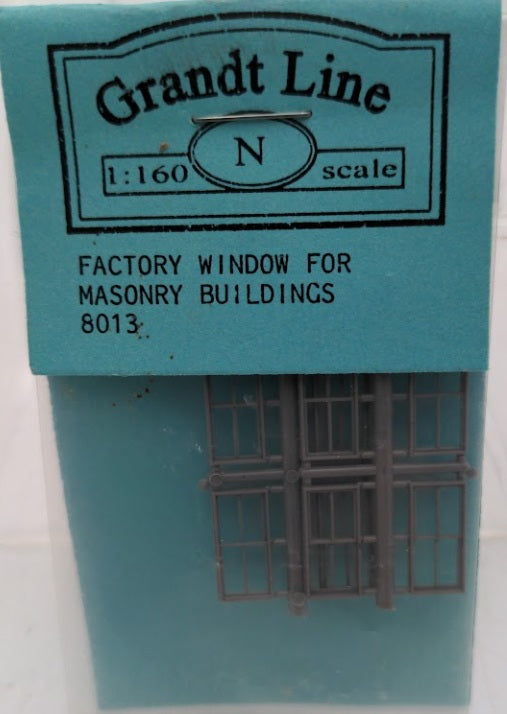 Grandt Line 8013 N Scale Factory Window For Masonry Building