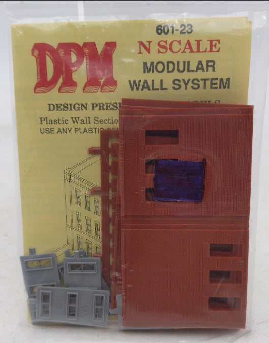 DPM 601-23 N Scale  Notice Only Modular Wall System Plastic Kit