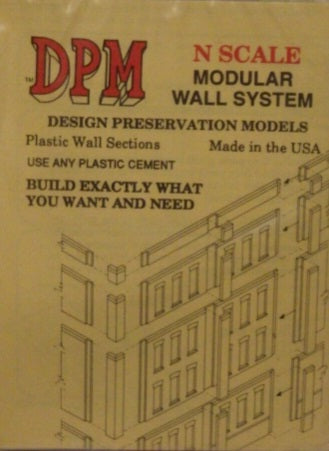 DPM 601-12 N Scale DPM Modular Wall System Kit