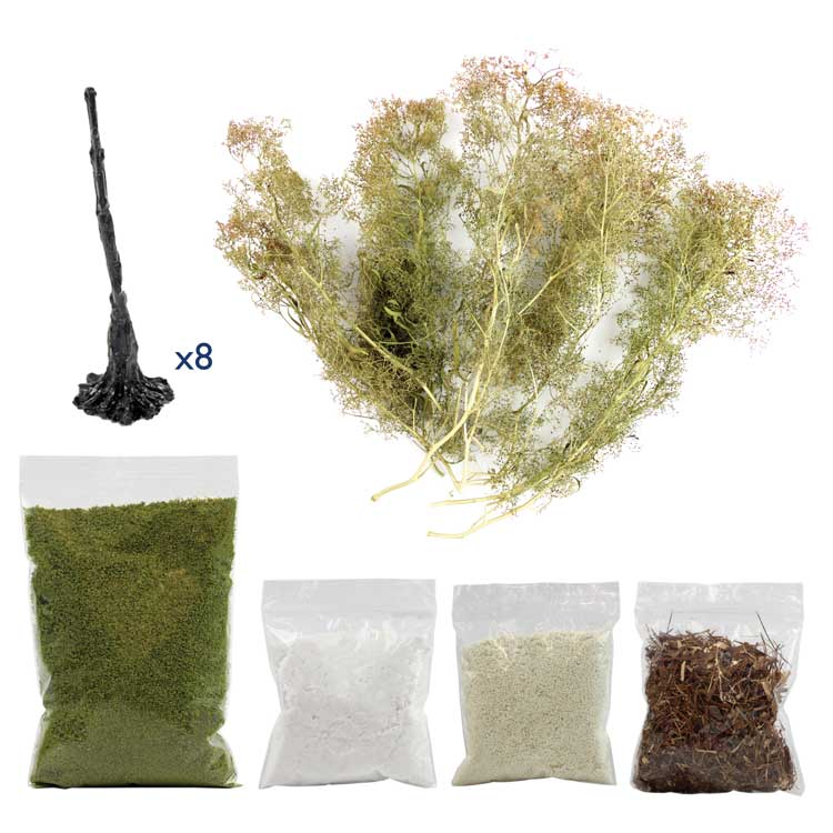 WWScenics WSLF-063 WWS Winter Realistic Tree Making Kit