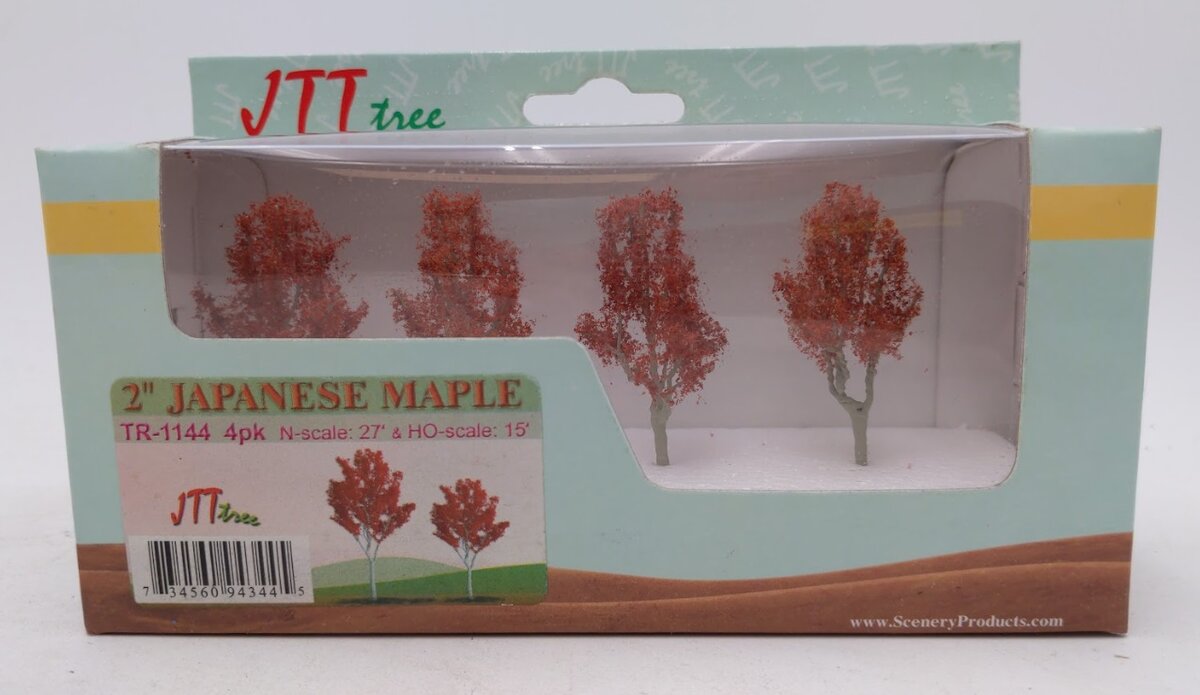 JTT Scenery Products TR-1144 N / HO Terrain 2" Japanese Maple (Box of 4)