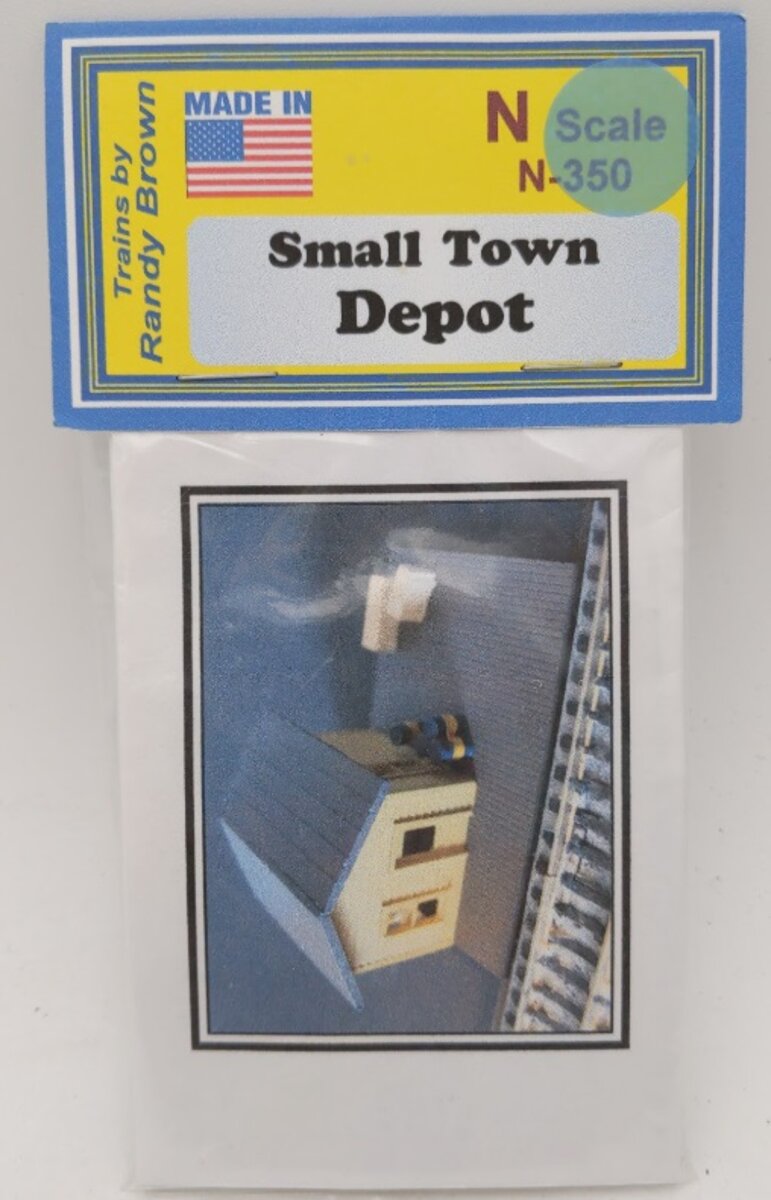 Trains by Randy Brown N-350 N Scale Small Town Depot Building Kit – Trainz