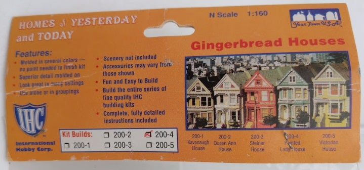 IHC 200-4 N Homes of Yesterday&Today Gingerbread Houses Painted Lady House Kit