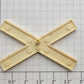 Lionel 154-35 White Plastic Railroad Crossing Sign