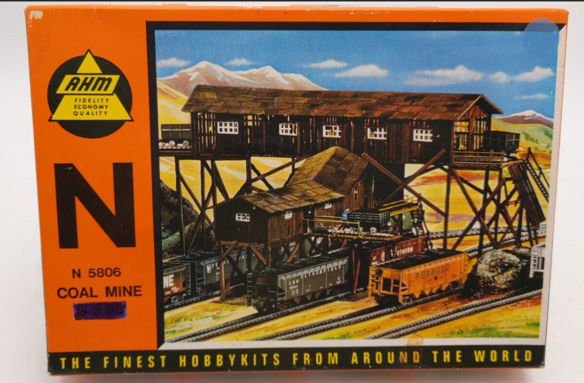 AHM N5806 N Scale MiniKits Vintage Coal Mine Plastic Kit