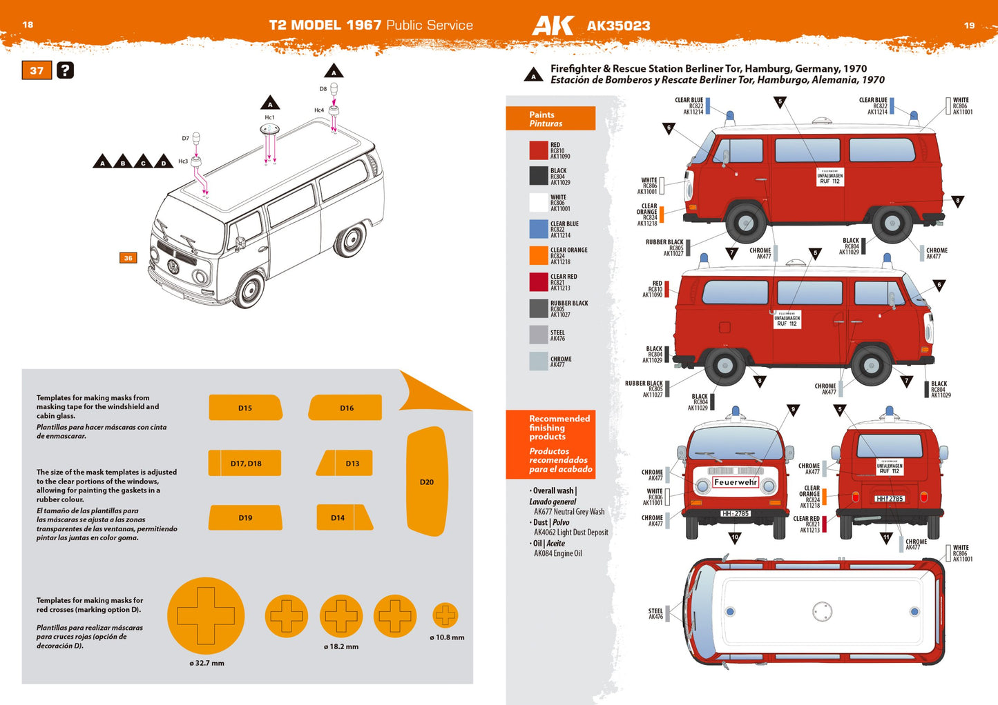 AK Interactive AK35023 1:35 T2 Model 1967 Public Service Model Kit