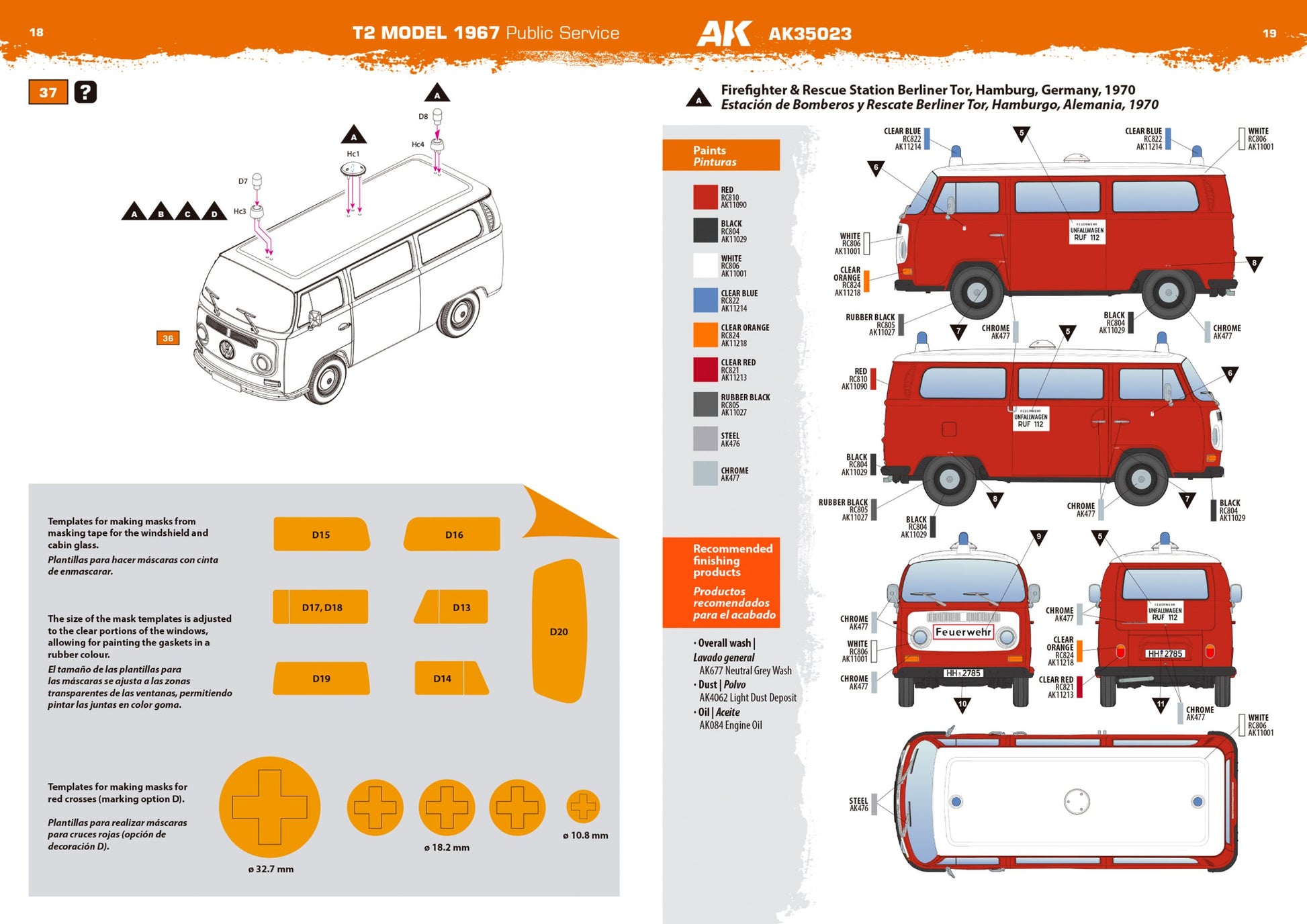 AK Interactive AK35023 1:35 T2 Model 1967 Public Service Model Kit
