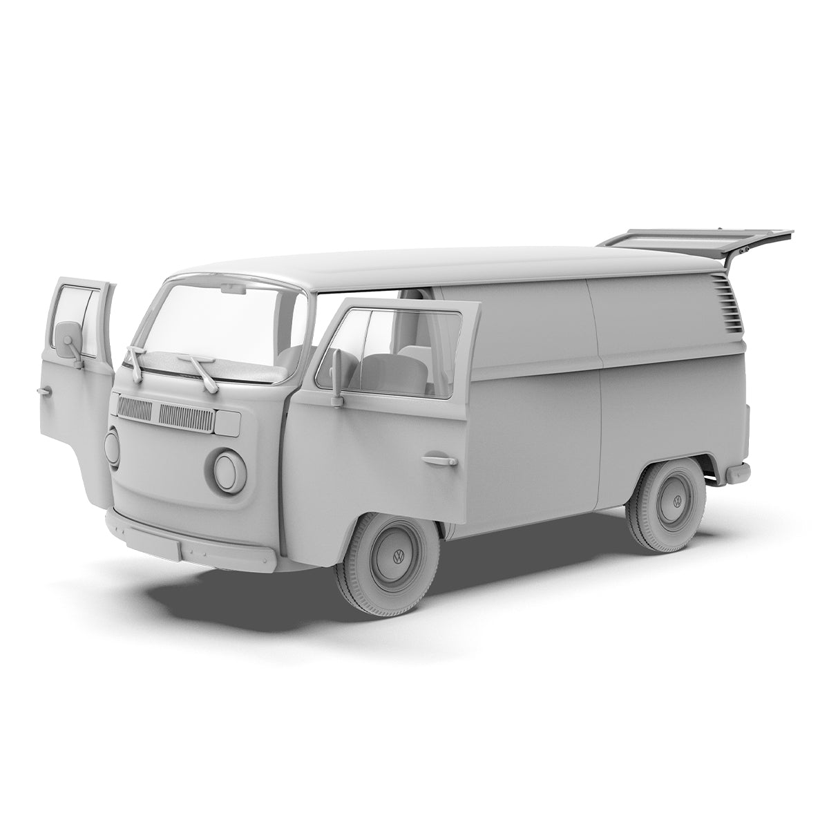 AK Interactive AK35025 1:35 T2 Model 1972 Commercial Van Model Kit