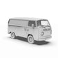 AK Interactive AK35025 1:35 T2 Model 1972 Commercial Van Model Kit