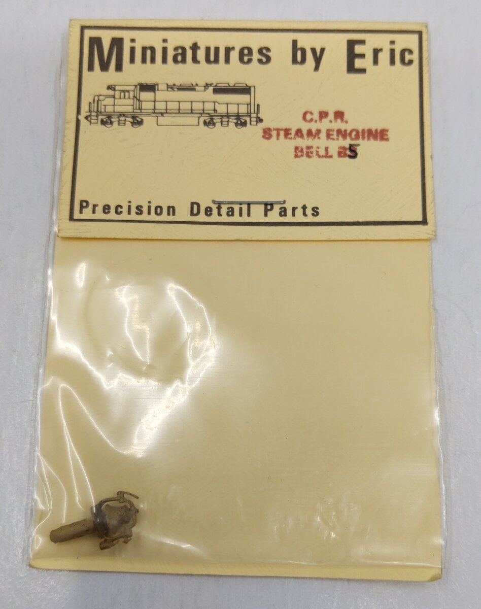 Miniatures By Eric B5 HO Scale C.P.R. Steam Engine Bell Brass Part