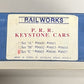 Railworks Set "C" HO Scale Brass P. R. R. Keystone Cars #9605/#9606/#9607
