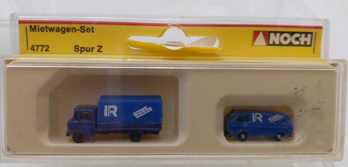Noch 4772 Z Scale Blue 1-Truck and 1-Van (Set of 2)