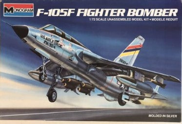 Monogram 5438 1:72 F-105F Fighter Bomber Unassembled Plastic Model Kit