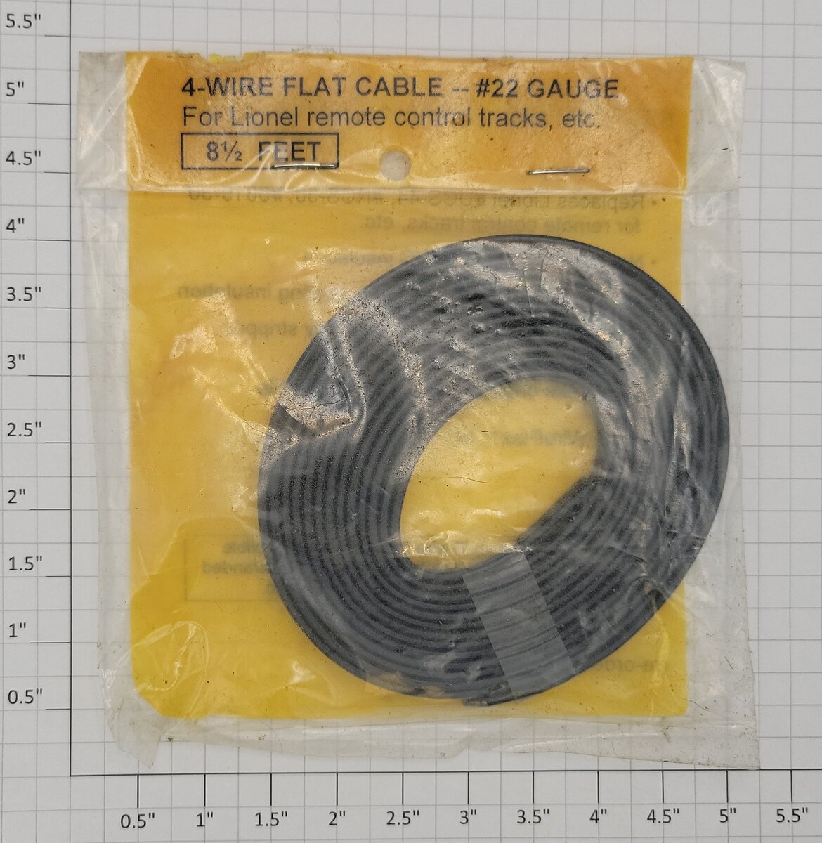Wire-Plex FC4 O Gauge 4 Conductor Flat Cable #22 Gauge 8.5ft. Factory Package