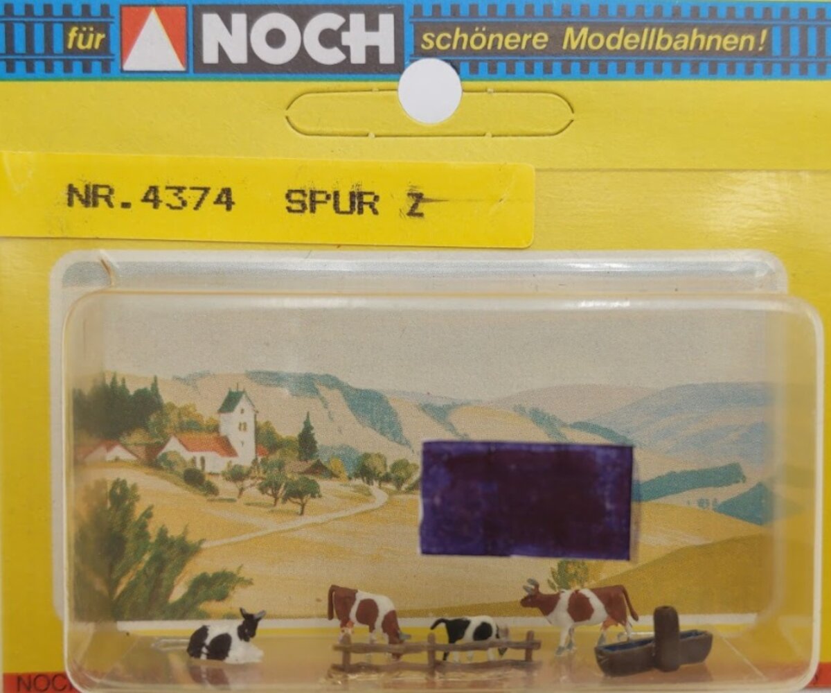 Noch 4374 Z Scale 4 Spur Cows Watering Trough & Fence