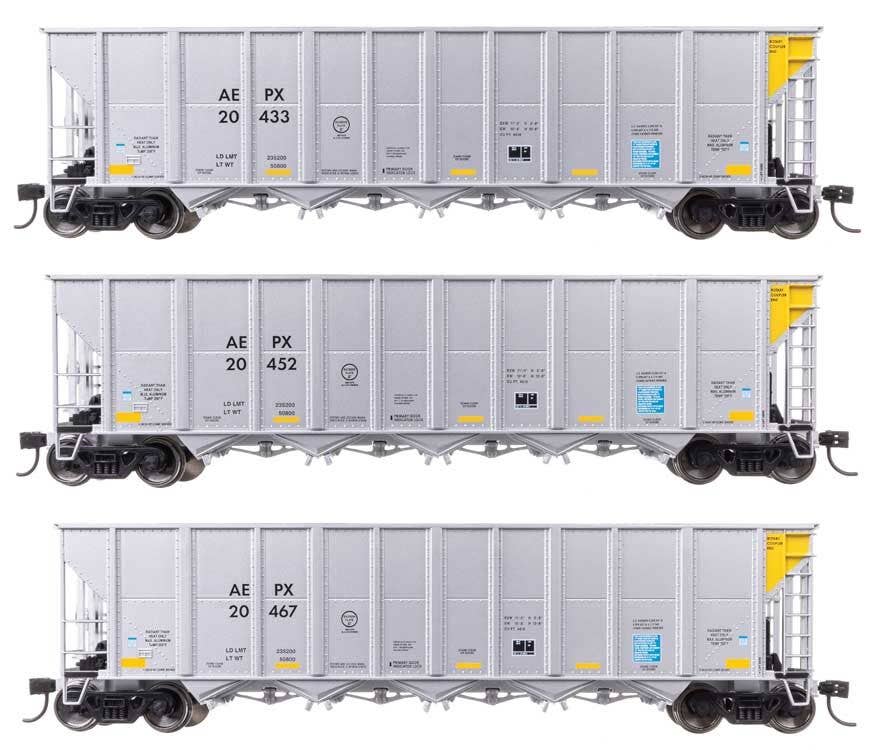 Walthers 910-56868 HO AEPX 50' RD-4 Hopper RTR #20433, #20452, #20467 (Set of 3)