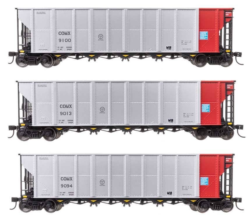 Walthers 910-56873 HO COMX 50' RD-4 Hopper RTR #9013, #9094, #9100 (Set of 3)