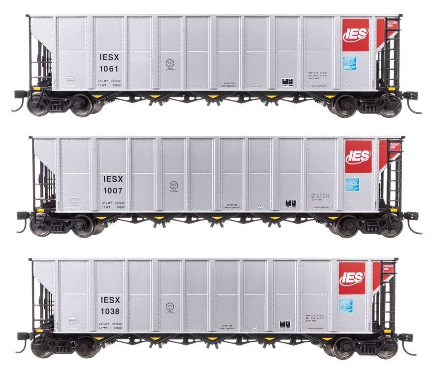 Walthers 910-56875 HO IESX 50' RD-4 Hopper RTR #1007, #1038, #1061 (Set of 3)