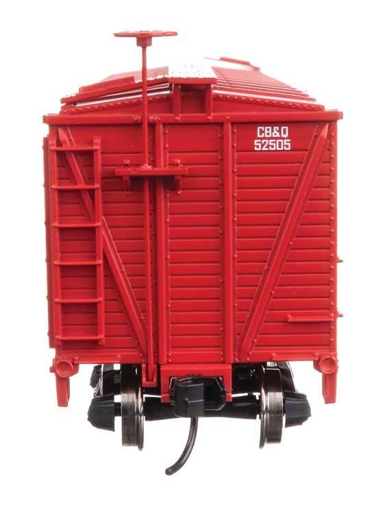 Walthers 910-41451 HO CBQ 40' Wood Stock Car Ready to Run #52505