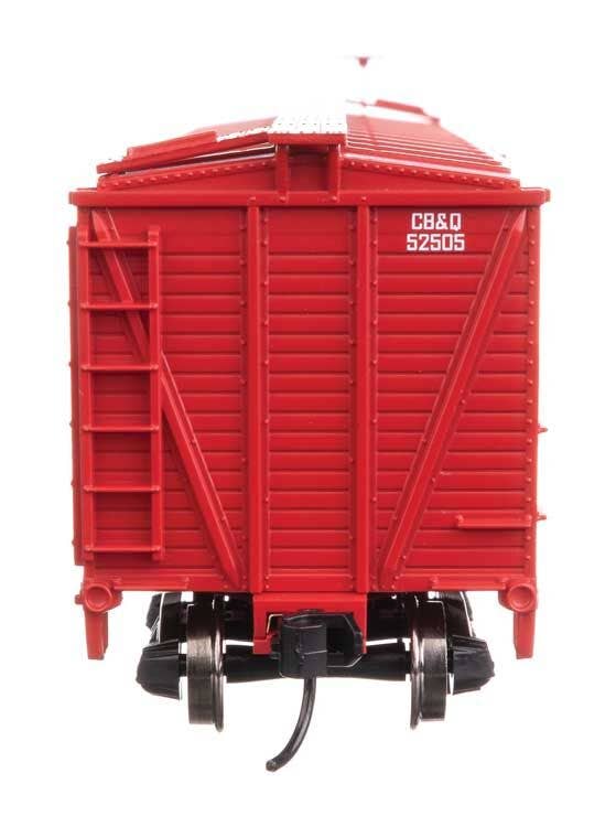 Walthers 910-41451 HO CBQ 40' Wood Stock Car Ready to Run #52505