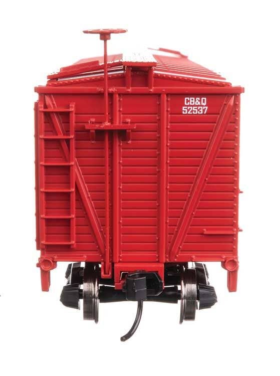 Walthers 910-41452 HO CBQ 40' Wood Stock Car Ready to Run #52537