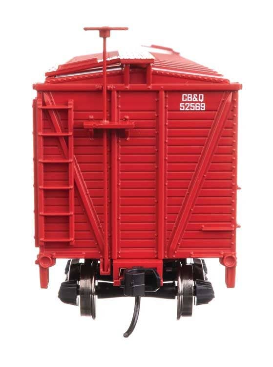 Walthers 910-41453 HO CBQ 40' Wood Stock Car Ready to Run #52569