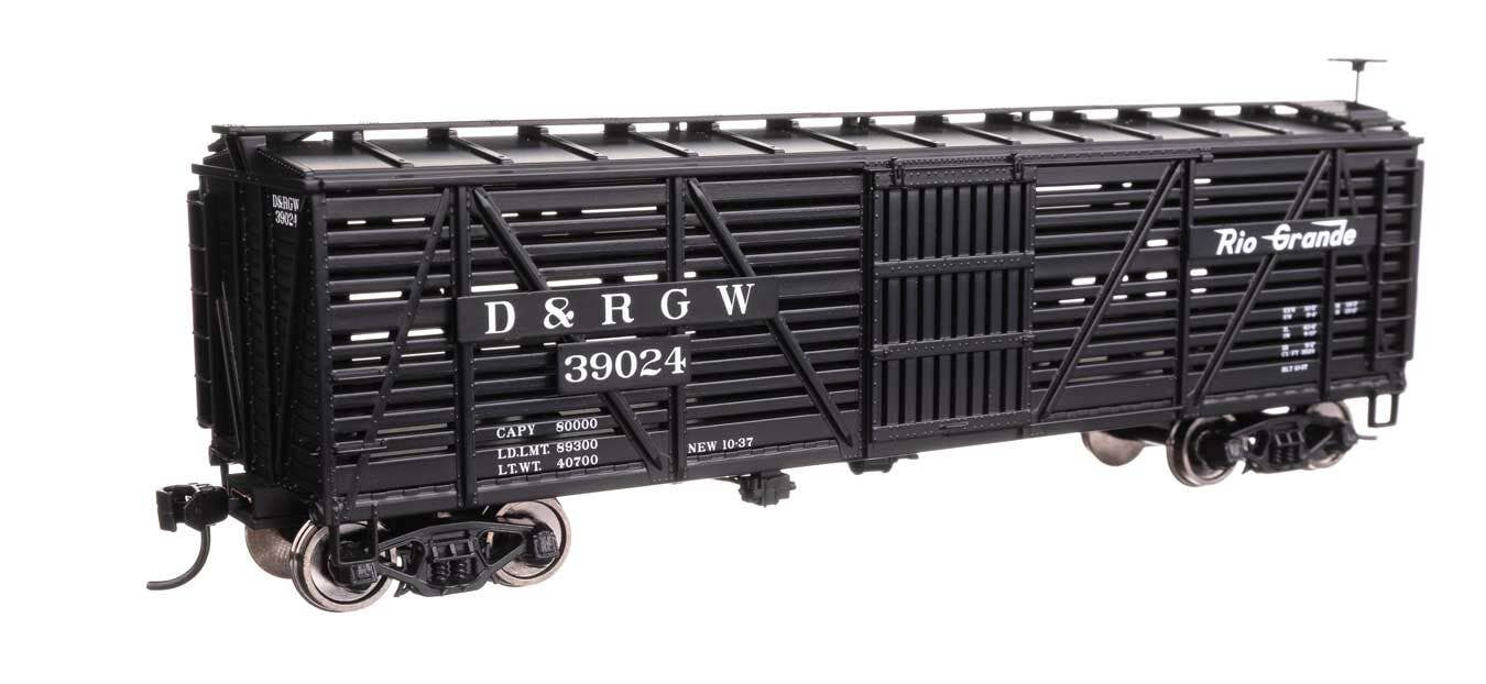 Walthers 910-41456 HO Denver & Rio Grande Western 40' Wood Stock Car RTR #39024