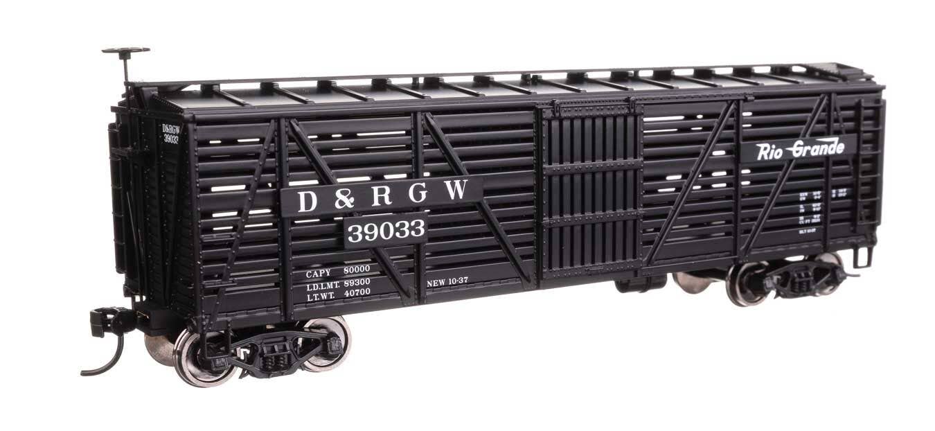 Walthers 910-41457 HO Denver & Rio Grande Western 40' Wood Stock Car RTR #39033