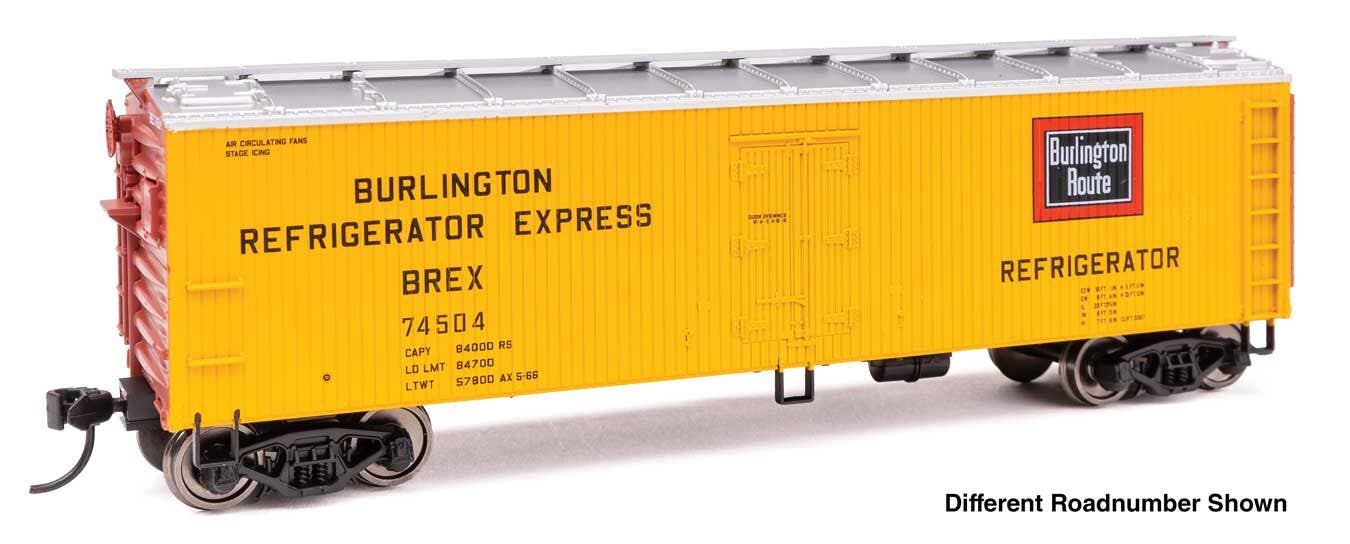 Walthers 910-41307 HO CBQ 40' Wood Reefer with Steel Ends Ready to Run #74620