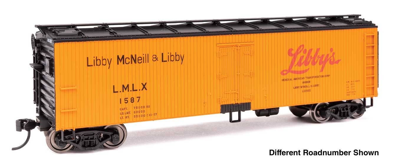 Walthers 910-41316 HO Libby 40' Wood Reefer with Steel Ends RTR LMLX #1680