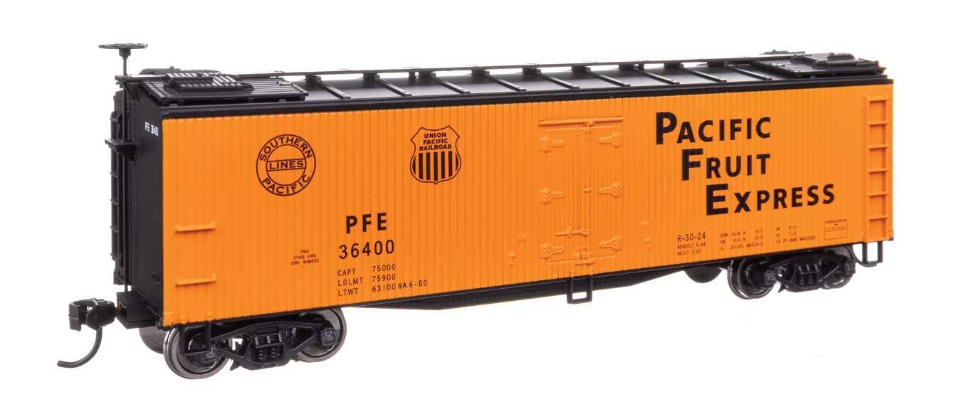 Walthers 910-41231 HO Pacific Fruit Express SP/UP 40' Early Reefer RTR #36400