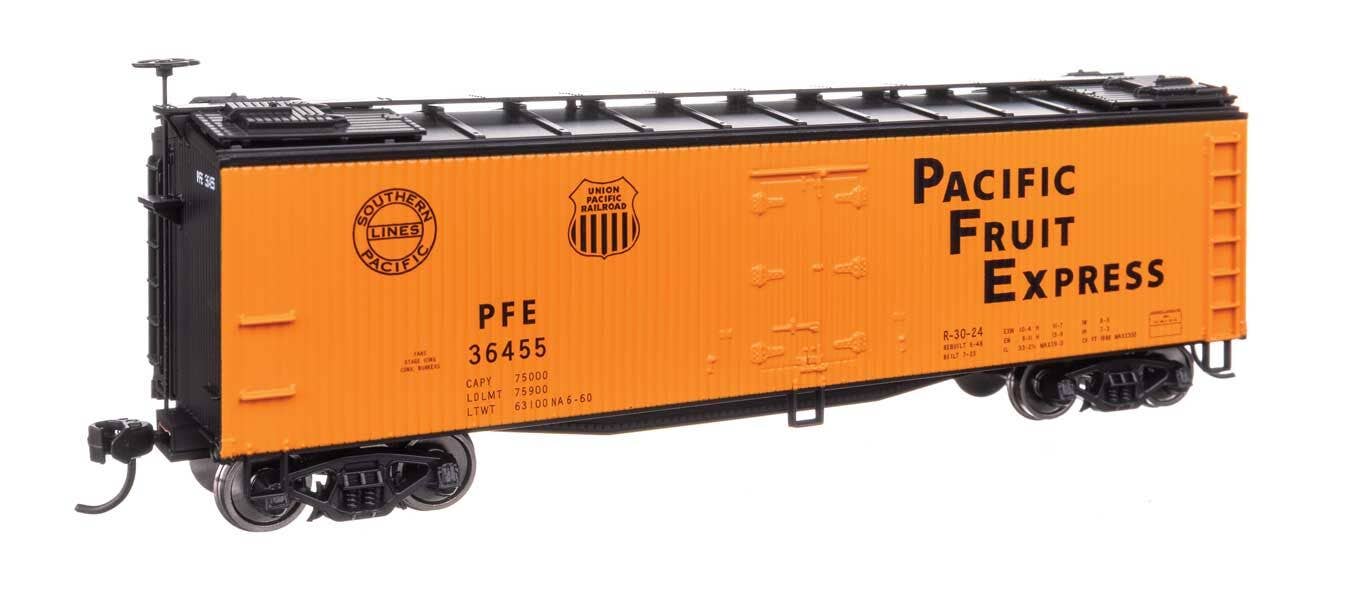 Walthers 910-41233 HO Pacific Fruit Express SP/UP 40' Early Reefer RTR #36455