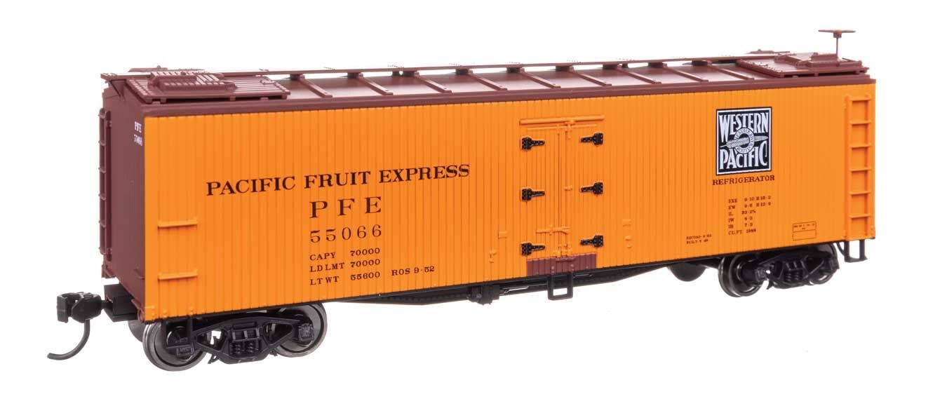 Walthers 910-41236 HO Pacific Fruit Express WP 40' Early Reefer RTR #55066