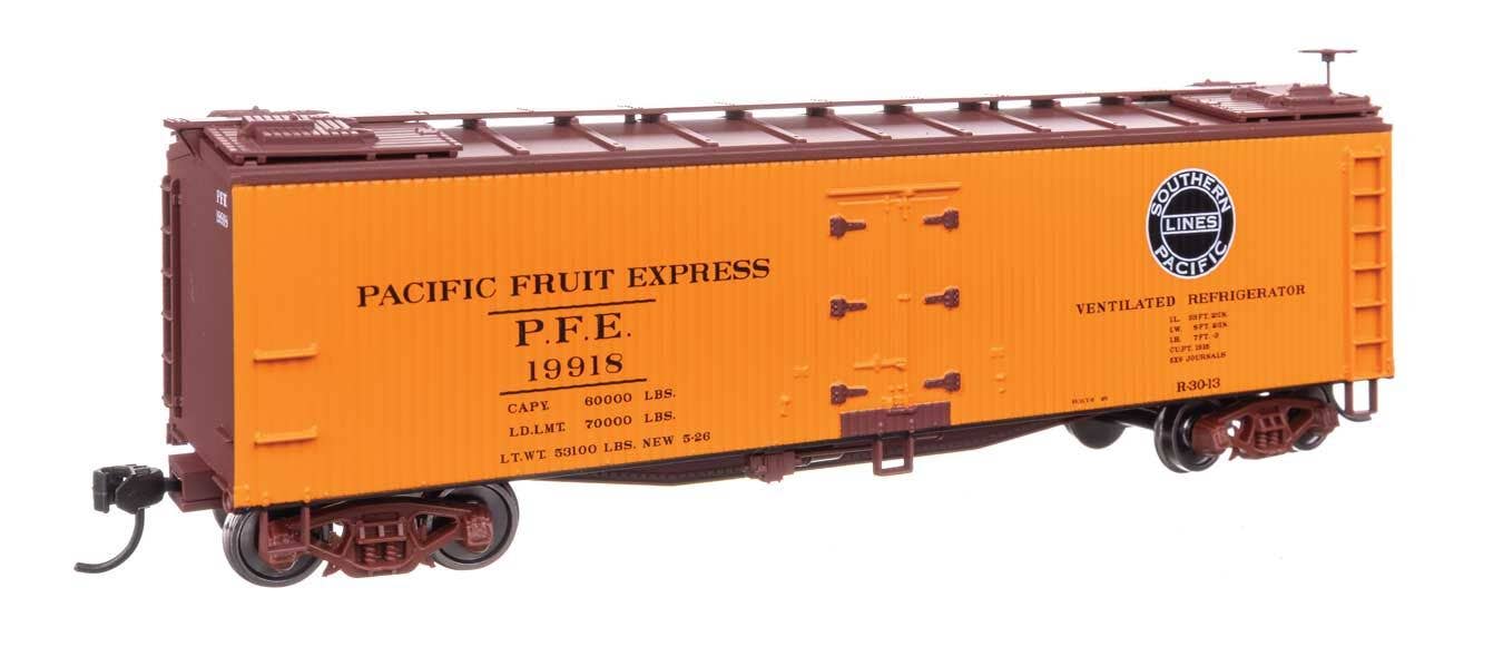 Walthers 910-41228 HO Pacific Fruit Express SP/UP 40' Early Reefer RTR #19918