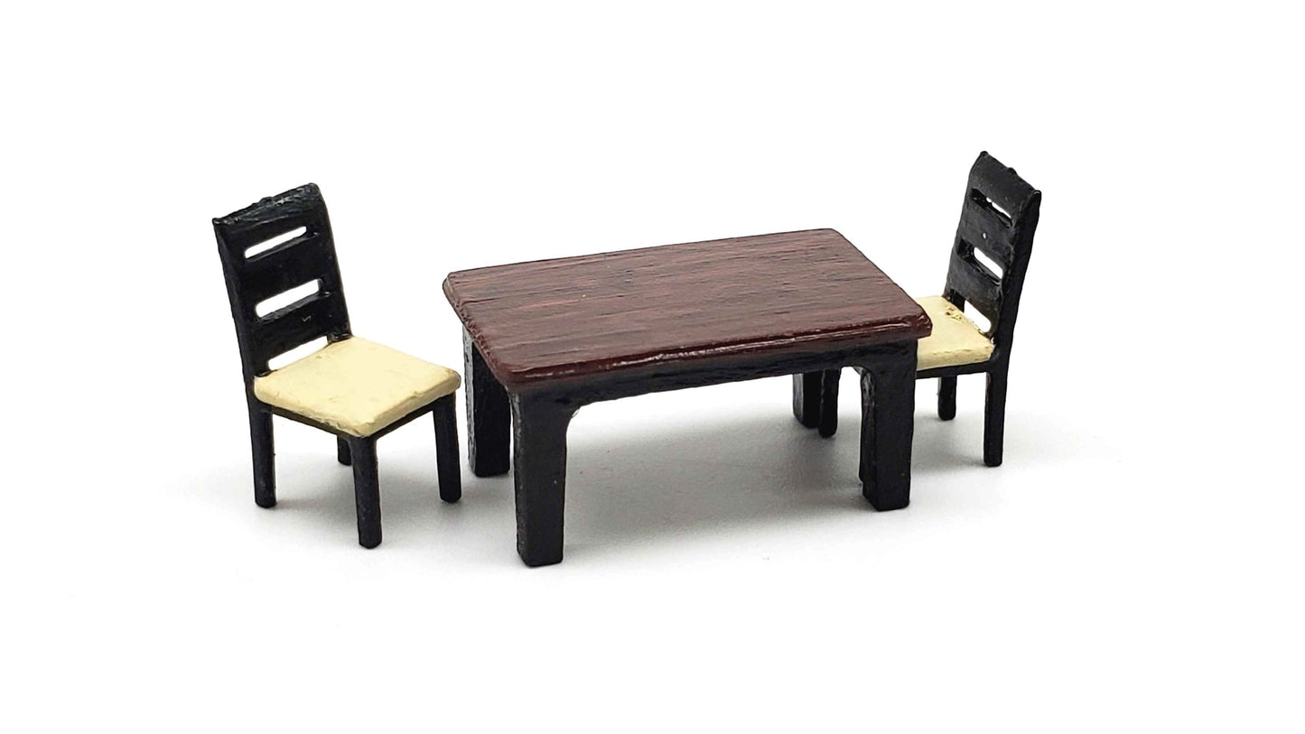 All Scale Miniatures 8701020 HO Common Dining Set