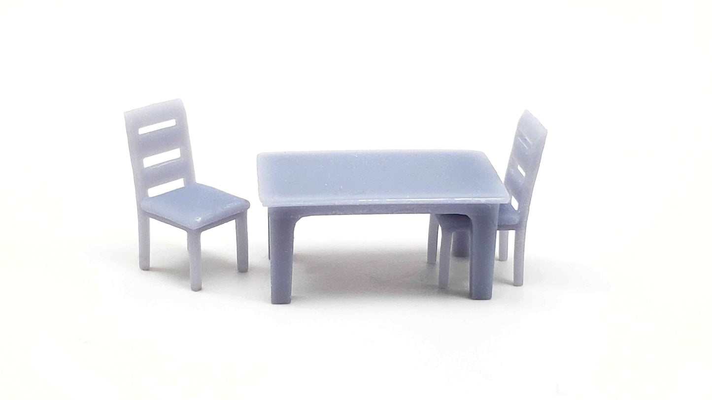 All Scale Miniatures 8701020 HO Common Dining Set
