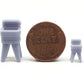 All Scale Miniatures 8701025 HO Wringer Washer (Pack of 5)