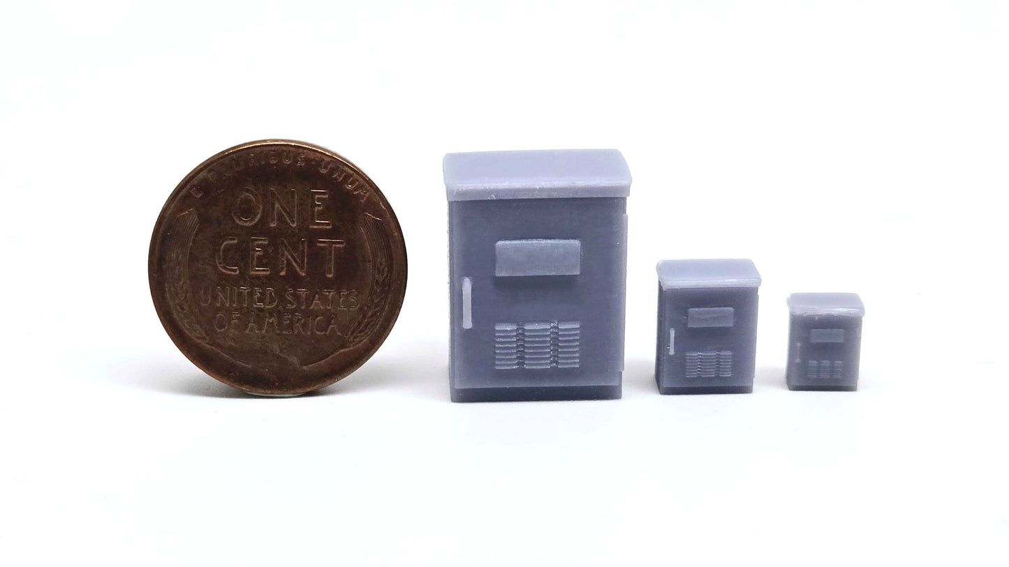 All Scale Miniatures 8701033 HO Traffic Control Cabinet (Pack of 5)