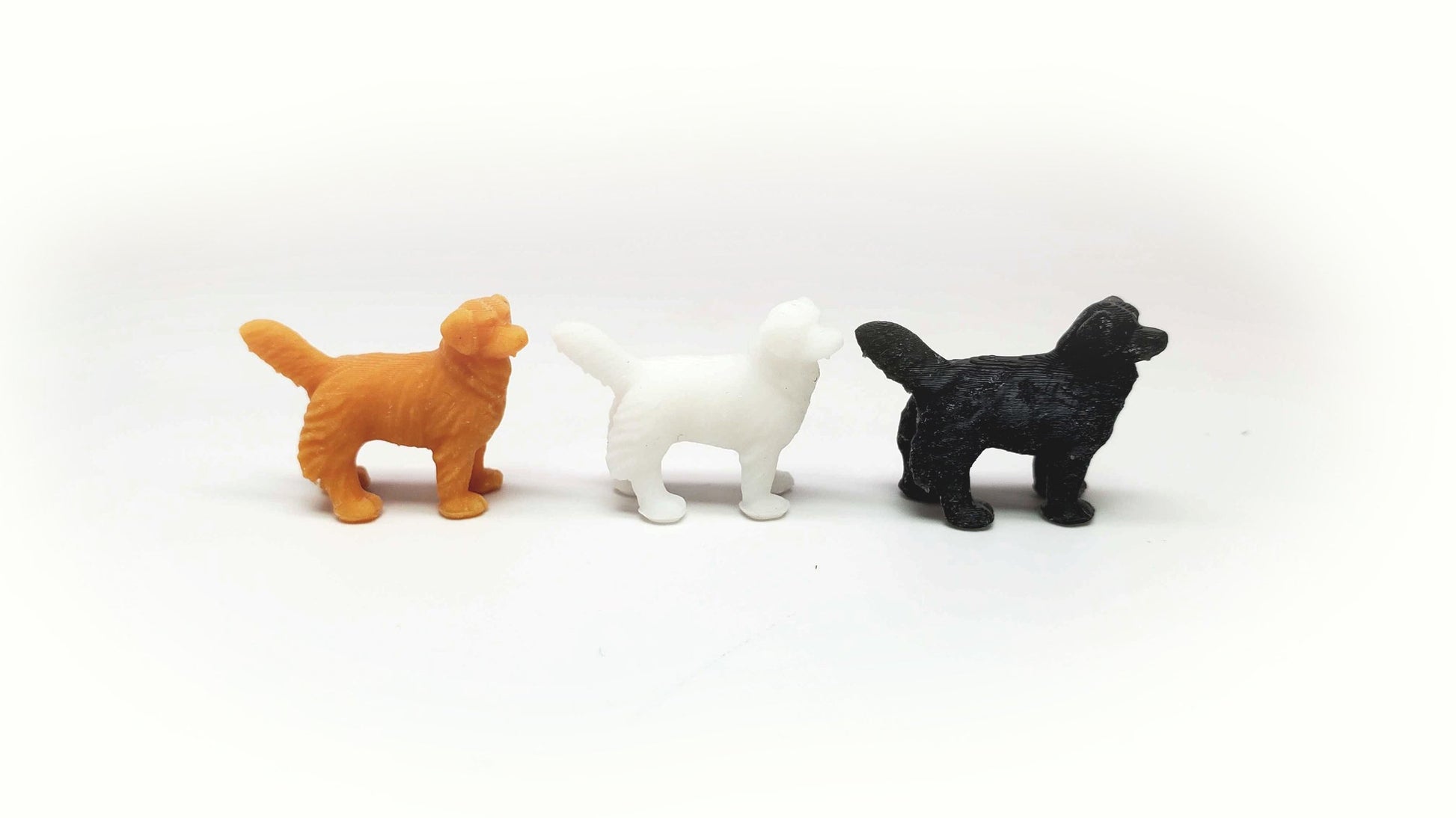 All Scale Miniatures 870962G HO Gold Dog Figure (Pack of 5)