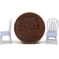 All Scale Miniatures 8711016 HO Rounded Wooden Chairs (Pack of 2)