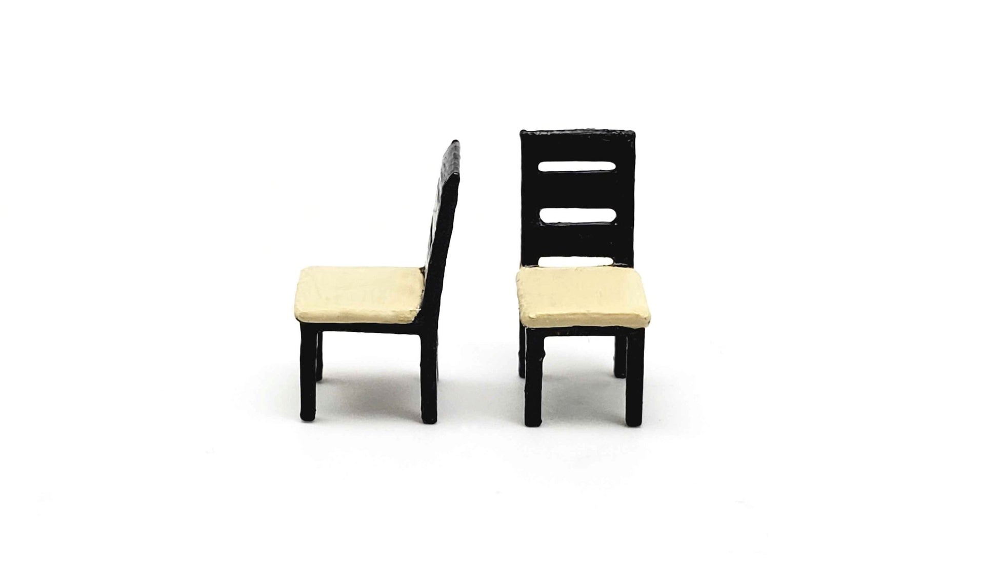 All Scale Miniatures 8711019 HO Common Dining Chairs (Pack of 2)