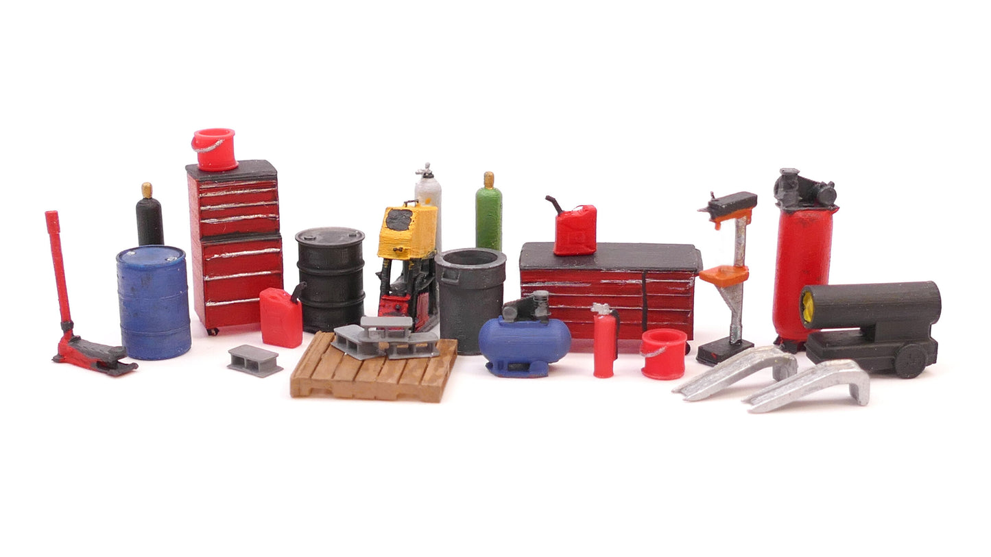 All Scale Miniatures 871949 HO Garage Kit (Set of 25)