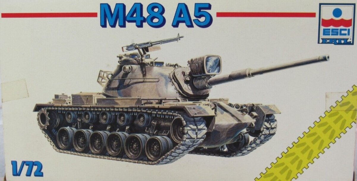 ESCI 8333 1:72 M48 A5 Military Tank Model Kit