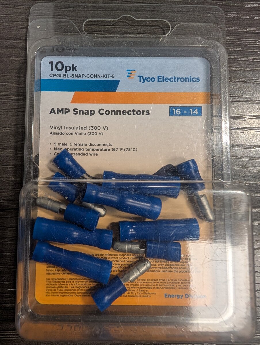 Tyco Electronics 16-14 AMP Snap Connectors (Pack of 10)