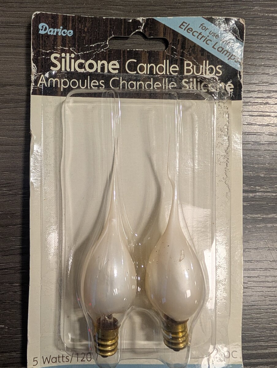 Darice 6201-85 Silicone Candle Bulbs 5 Watts (Pack of 2)