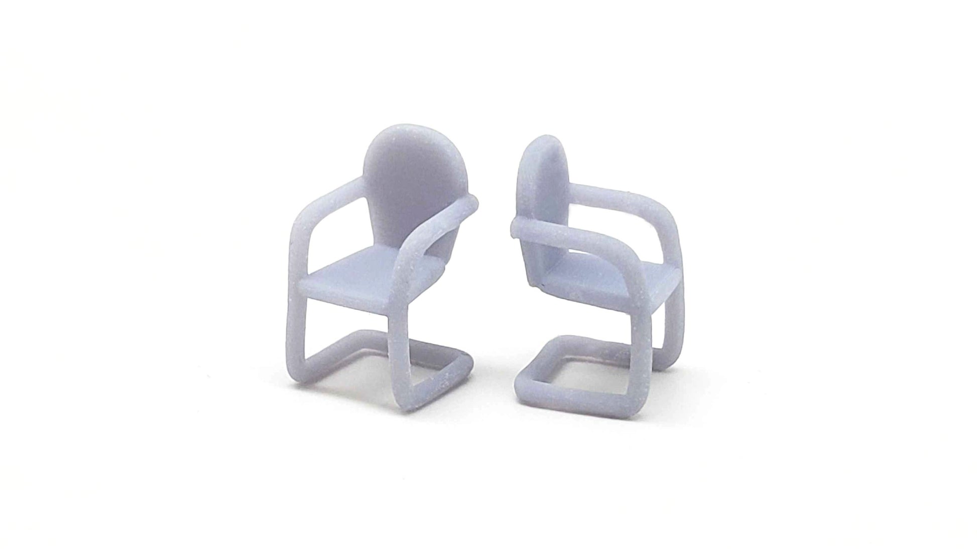 All Scale Miniatures 8701022 HO Retro Lawn Chairs (Pack of 2)