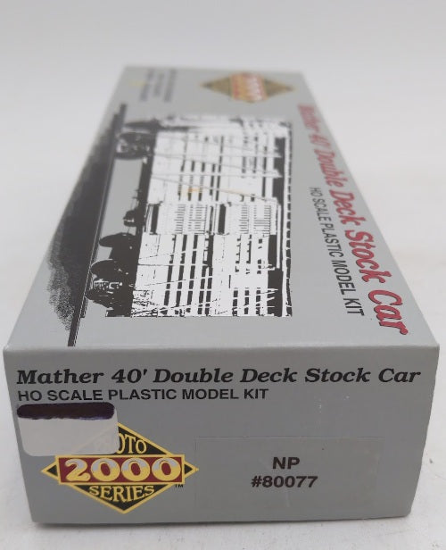 Proto 2000 80077 HO Scale 40' Mather Double Deck Stock Car Northern Pacific Kit