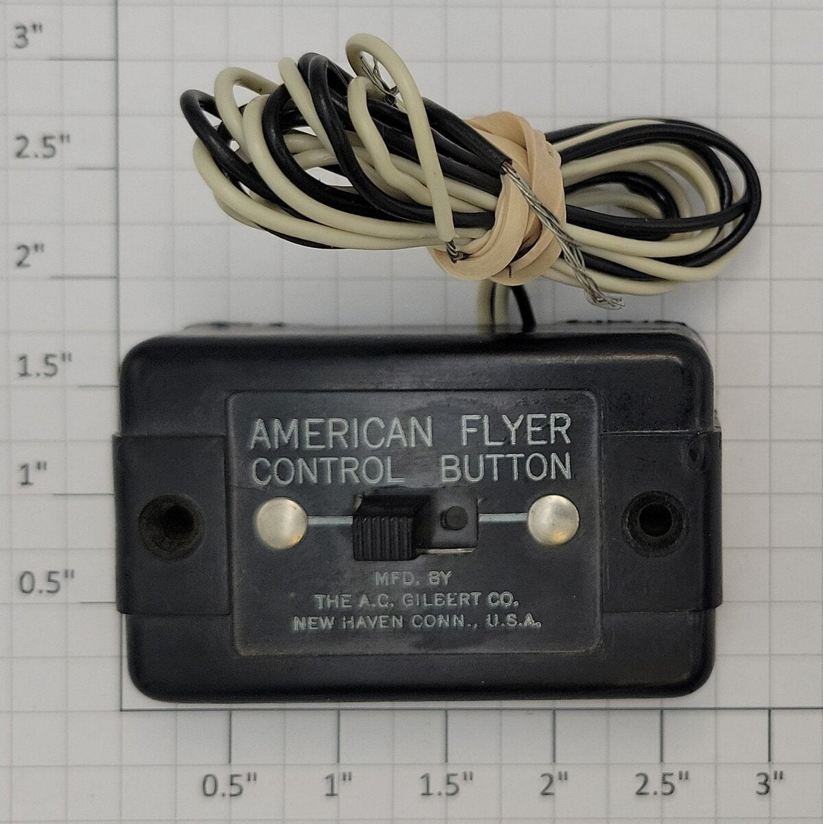 American Flyer XA10961-CB S Scale Slide Switch Control Button w/ Wire