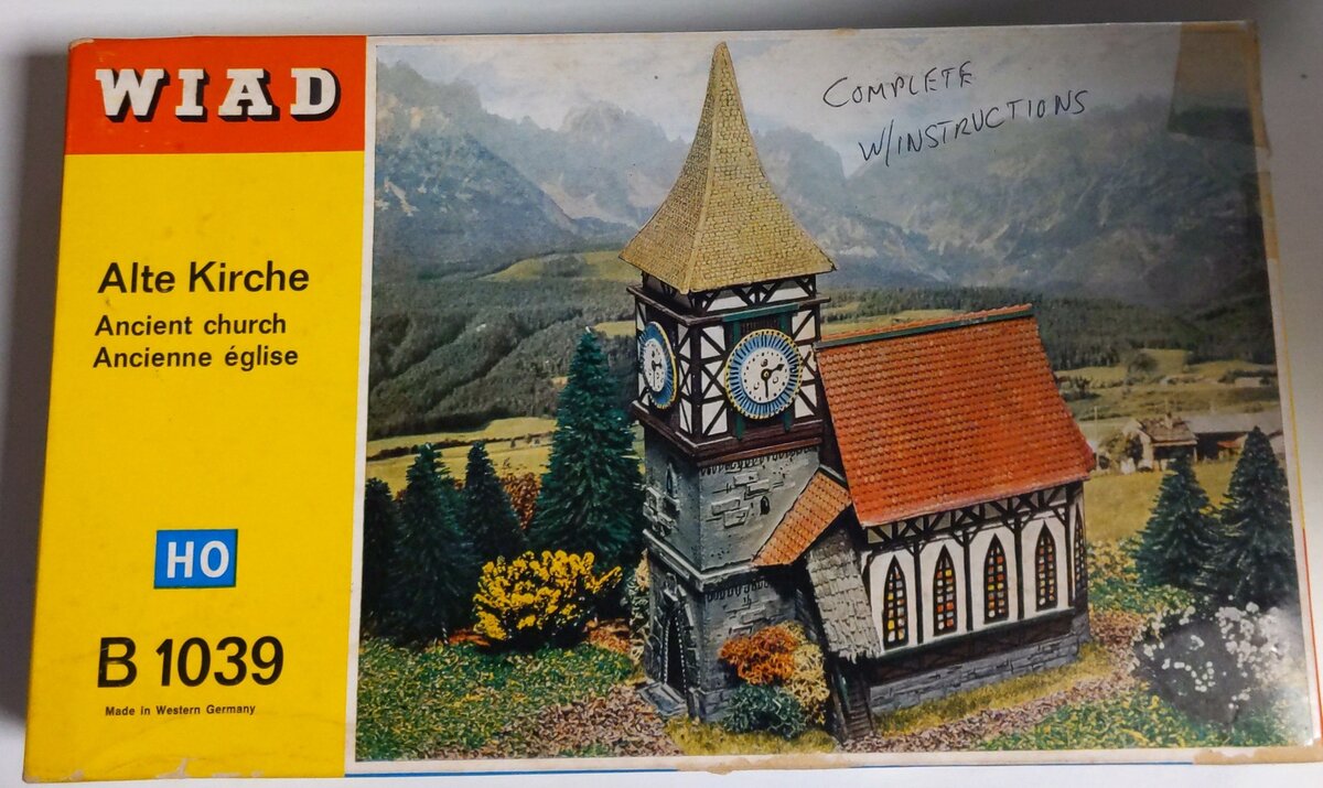Wiad B1039 HO Scale Ancient Church Plastic Model Building Kit